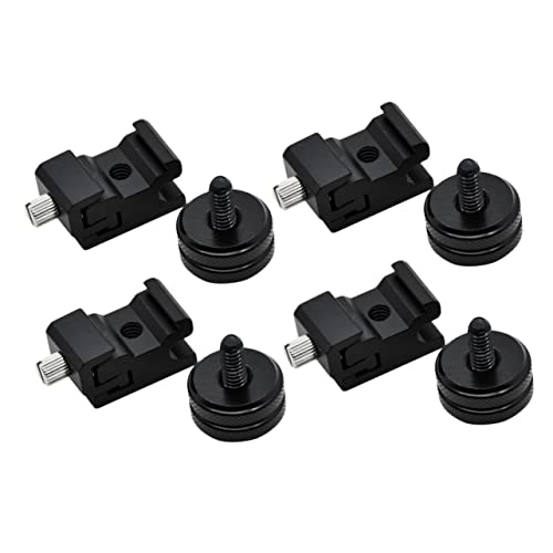 Veemoon Camera Accessories Photography Tripod Screw Flash Hot Shoe Adapter Camera Shoe Mount Adapter Camera Rig Mount Pretend Play Food Tripod for Camera Tripod Adapter Abs Adjustable Base