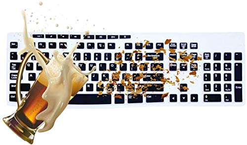 Image of iFyx Keyboard Cover Skin for Logitech Multi-Device Wireless Keyboard Mk295 K200 MK200 K260 MK260 K270 MK270 MK275 Cover Ultra Thin Protective Skins (Black)