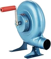 LegendTech Handkurbel-Schmiede-Gebläse, Eisengetriebe, Popcorn-Ventilator, manueller Ventilator, manuelles Grill-Luftgebläse zum Kochen, 80 W bis 350 W, Blau, 300 W