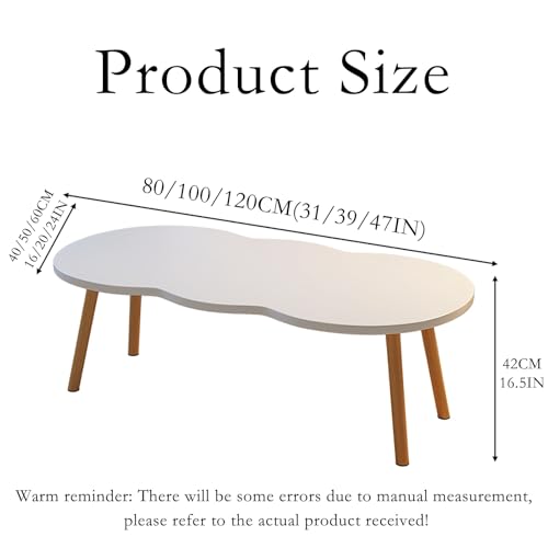 Table basse minimaliste irrégulière au design industriel moderne - 3