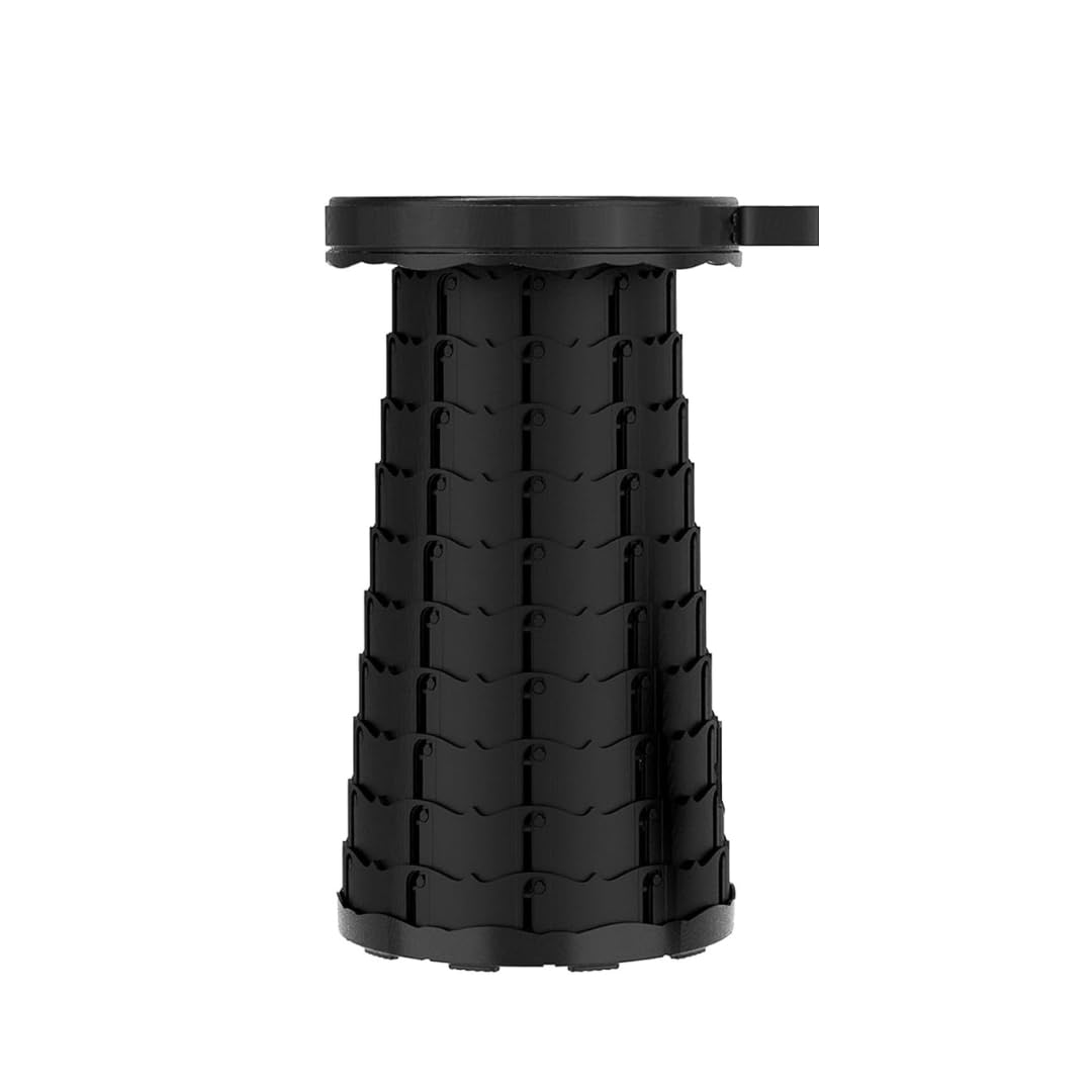 royalkart Upgraded Camping Stool Retractable Folding Stool, Portable, Collapsible Telescoping Stool with 400lbs Load Capacity for Adults Indoor Outdoor Hiking Gardening Travel (Black) - Plastic (B0CZF4SF5V) Amazon Price History, Amazon Price Tracker