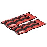 GORILLA SPORTS® Gewichtsmanschetten - 2er Set, Gewichte 1kg, 2kg, 3kg, 4kg, 5kg, 6kg, 7kg, 8kg, 10kg, Verstellbar - Fußgelenkgewichte, Armgewichte, Handgelenkgewichte, Handgelenk, Laufgewichte