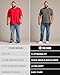 True Classic Mens V Neck T Shirts – Soft, Fitted Undershirts for Men Pack – Mens Undershirts – Cotton Blend, Tag-Free, Pack of 1, Heather Grey, 2XL