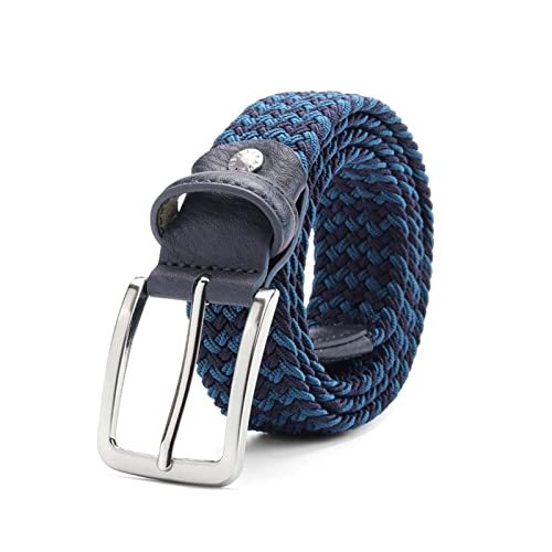 Ceinture élastique tressée homme en toile extensible haut de gamme style militaire 3.4cm