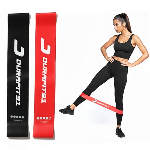Image of Resistance Bands Set of 2 - (Heavy & Ultra Heavy) Booty Bands for Unisex | Mini Loop Hip Bands for Glute, Leg & Squat Training | Exercise Bands for Gym, Yoga,Pilates,Fitness &Home Workout