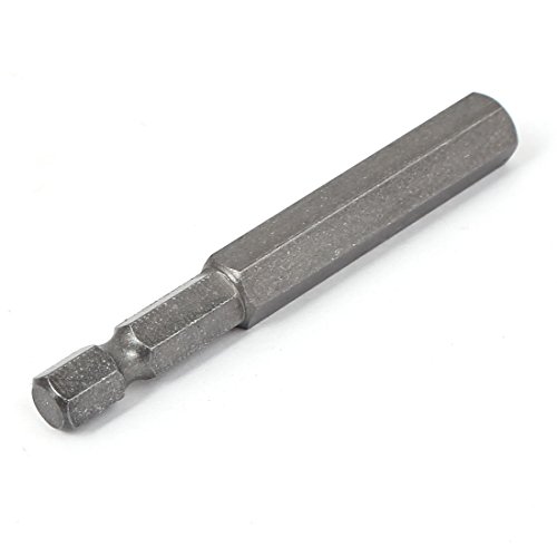 Sourcingmap 65mm Long 1/4" Hex Shank 8mm Hexagonal Tip Magnetic Hexagon Screwdriver Bit, H8 x 65mm - Image 2