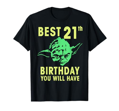 T-shirt Star Wars Yoda Best pour un 21e anniversaire mémorable et original