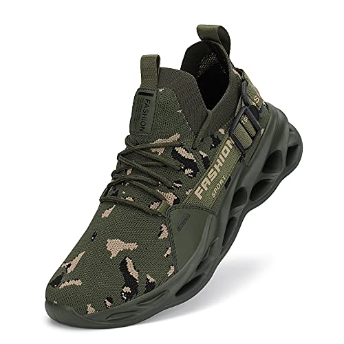 Nihaoya Walking Shoes For Men Jogging,Summer Mens Sneakers Breathable Camouflage 10 #TOP4