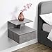 [en.casa] Estante con cajón para Pared 40 x 35 x 31 cm Balda Flotante Mesita de Noche Armario para Pared Compartimiento Cajonera Efecto hormigón