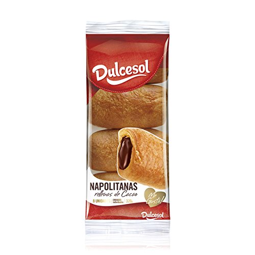 DULCESOL 🥐😋🍫 Napolitana de Chocolate - 8 unidades 🥐😋🍫