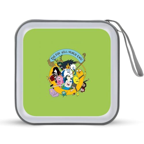 アドベンチャー CDケース プラケース DVD収納ケース CD収納ボックス ディスクケース 防水 メディアケース 大容量 40枚収納 小型 持ち運び便利 薄型 ファスナー付 旅行
