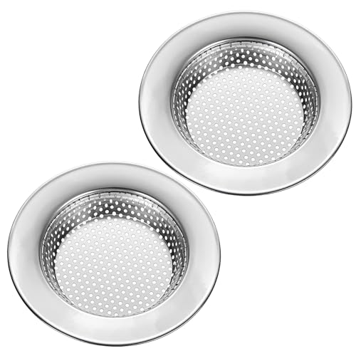 Colador para fregadero de acero inoxidable 2 piezas