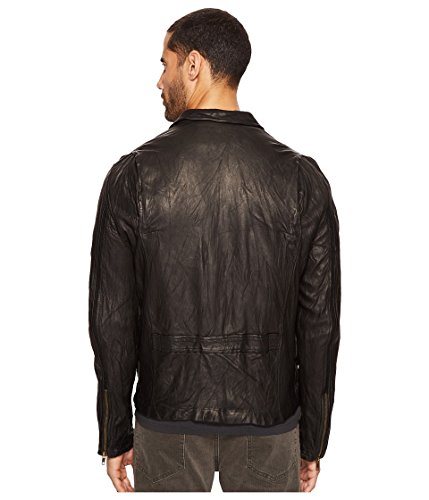 Image of Billy Reid Leather Antique Brass Zip Blake Jacket Outerwear