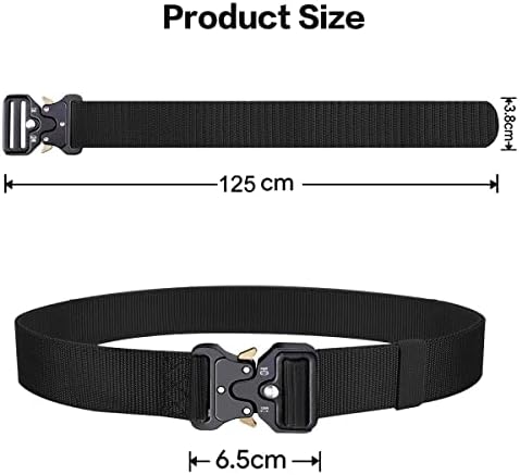 Cintura Tattica Uomo AivaToba - Nylon Heavy Duty, Fibbia Metallo Sgancio Rapido, Per Caccia E Lavoro - Foto 9