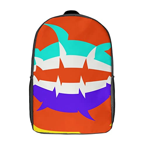 Cartable 17 pouces Colors unisexe grand sac à dos imprimé 3D pour ados et enfants
