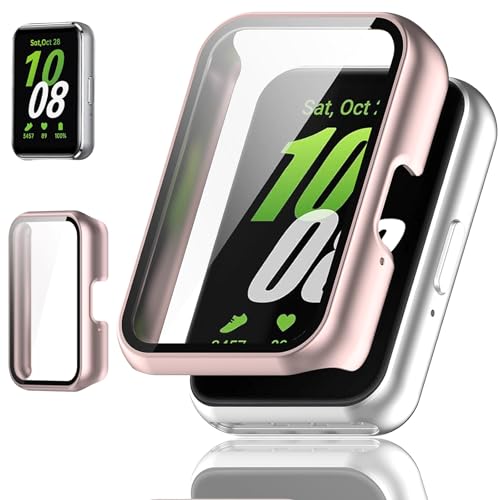 AIYYXX For Huawei Band 11/Band 11 Aluminum Edition �J�o�[ 3D ���p�G�b�W �����^ PC+�K���X�f�� ��̌^ �t�@�[�E�F�C�o���h11 �J�o�[ �Ή� �����ߗ� �L�Y�h�~ �w��h�~ �ȒP�Ɏ��t���E�� �S�ʕ�