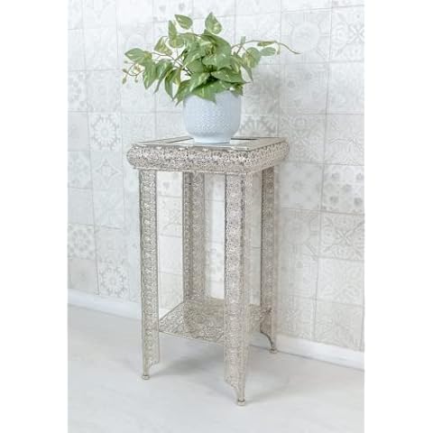 DOWNTON INTERIORS Moroccan Embossed Side Table Cover