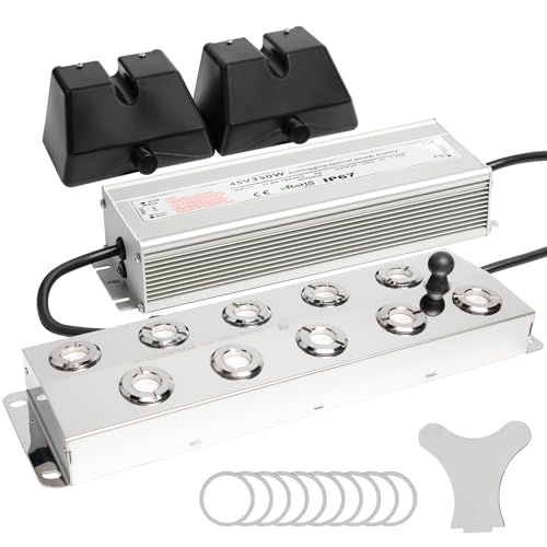 Toriexon Upgrade Ultrasonic Fogger 10 Head, Ultrasonic Mist Maker with Float,...