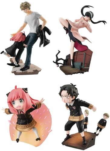 Surtido pack 4 figuras megahouse spy x family petitrama series vol 1