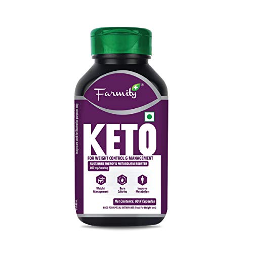 Farmity Keto Improves Metabolism & Weight Management Supplement for Men & Women (60 Capsules) Farmity Keto Improves Metabolism & Weight Management Supplement for Men & Women (60 Capsules)