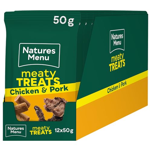 Natures Menu Meaty Treats for Adult Dogs with Chicken - 12 x 50g