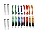 Retractable Super Big Fat Pens with Black Gel Ink and MultiColor Body for Arthritis and Hand Pain -Hanging Rope, Including Orange, Blue, Red, Green (8 Pack) (Multicoloured)