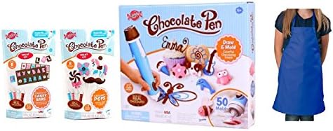 Candy Craft Chocolate Pen with Personalized Candy Bars & Chocolatey Pops Kits and Exclusive Blue Apron