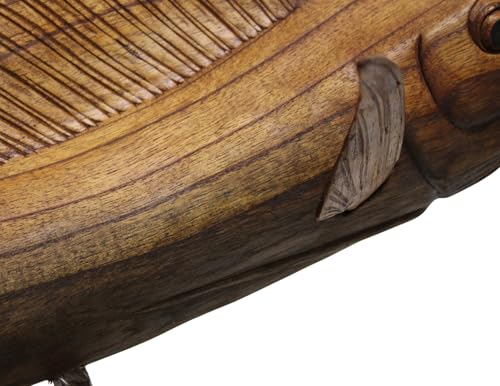 Estatua de Madera Hecha a Mano de Pez Deportivo miniatura 6