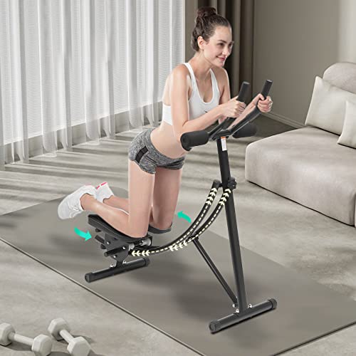 Ab Machine, Ab Workout Equipment for Indoor or Outdoor, Foldable Core & Abdominal Exercise Machine, Ab Trainer Exercise Fitness Equipment Suitable for Home Companies Gyms, 150kg/330lbs Weight Capacity -  LIJUNAhz, YDRML68TWDZH8-LJH