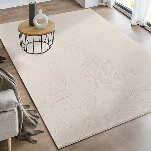 the carpet Rio - moderner und weicher Teppich Wohnzimmer Schlafzimmer mit Anti-Rutsch-Rücken und...