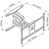 The Wall-Ed Tv Bracket Can Be Rotated and Tilted, and is Used for A Full-Motion Tv Ing Frame for 40-70 Inch Tvs, with A Maximum Load of 45.5Kg Tv Rack,