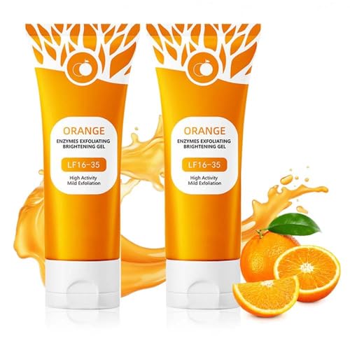 Orange Exfoliating Gel for Face and Body, 2025 New Deep Pore Orange Peeling Scrub, Cleaning Pores, Remove Blackheads Moisturize 