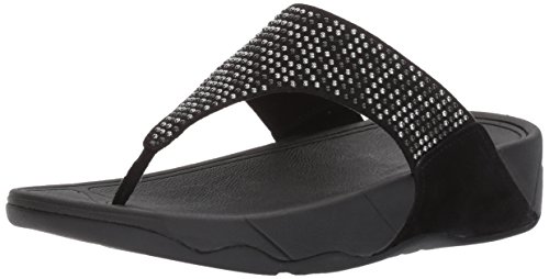 Fitflop Womens Lulu Popstud Flip Flop Black 8 M Us | Desertcart Seychelles