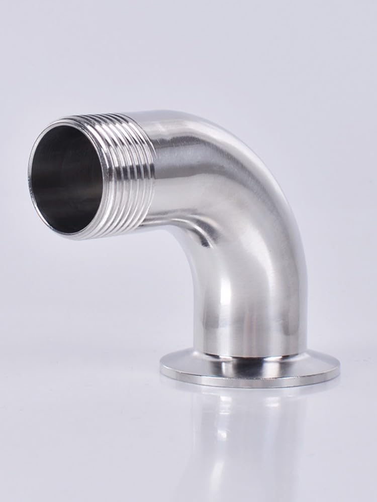 Accesorio de tubería roscado macho de 1/2''- 2'' (DN15/DN20/DN25/DN32/DN40DN50), codo de 90 grados, abrazadera triple de 1,5'', casquillo de 50,5 mm(DN20OD50.5MM)