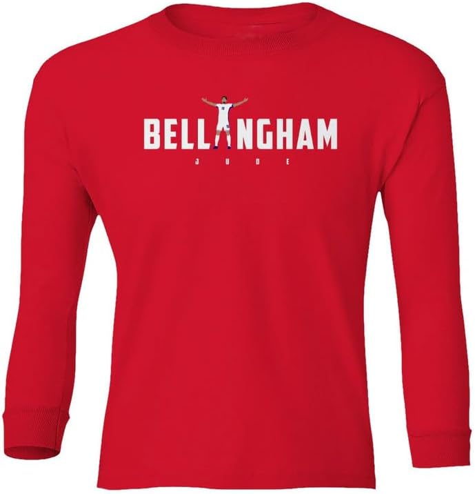 England Soccer Star Celebration - Bellingham Fans Youth Long Sleeve T-Shirt