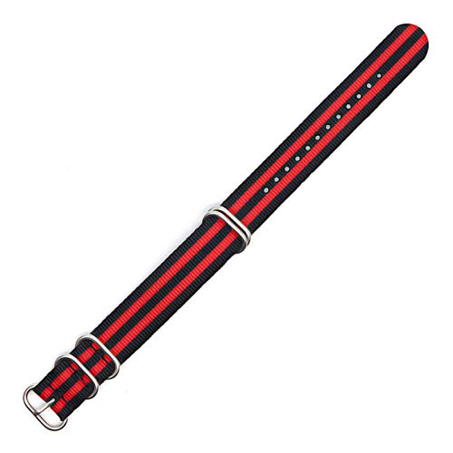 Sangle de montre multicolore arc-en-ciel en nylon pour un look d'été