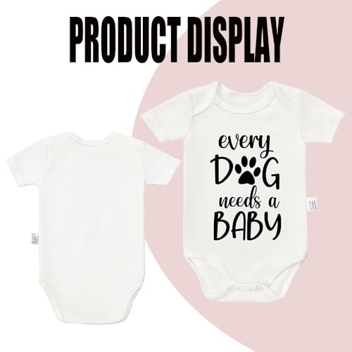 Every Dog Needs a Baby Bodysuit, Infant Newborn Cotton Romper Short Sleeve Jumpsuit Outfits 0-24 Months2