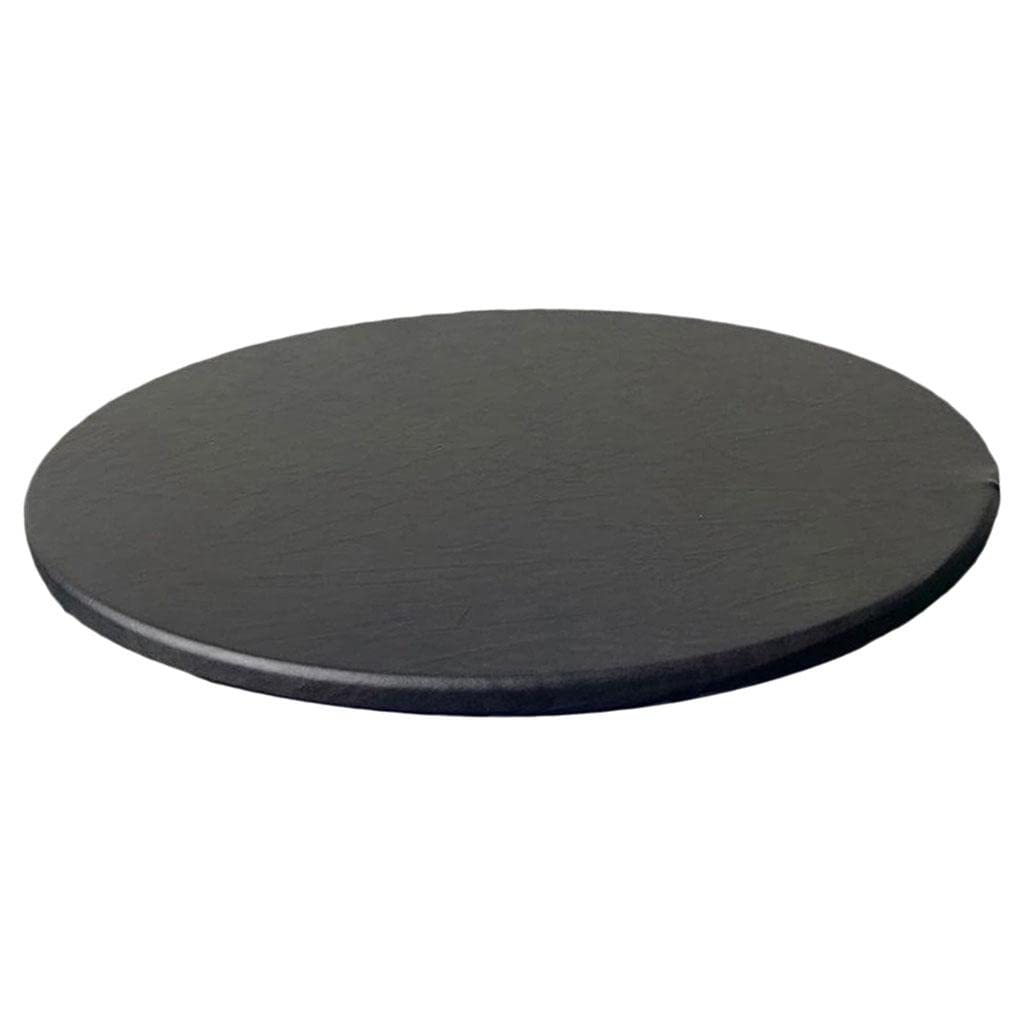 SECRET DESIRE™ 1Pc Polyester Round Table Cloth Oilproof Wipeable Table Cover Easy Clean Black-image-43