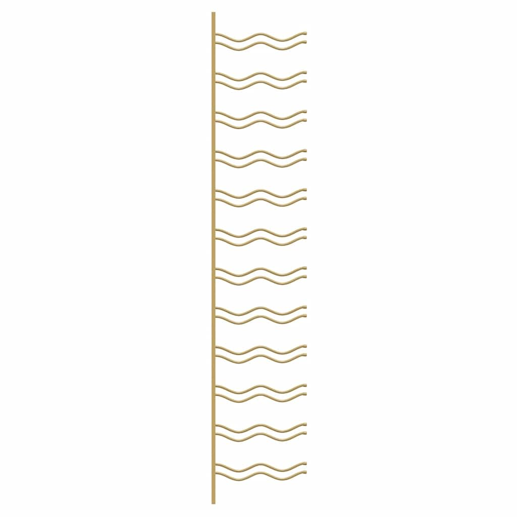 Wand-Weinregal aus goldenem Eisen für 24 Flaschen, 2 Stück, modernes Flaschenregal für Küche, Bar, Speisekammer, praktische Weinaufbewahrung und stilvolle Lagerung
