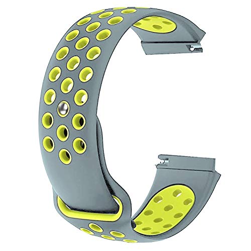 Image of ACM Watch Strap 22mm compatible with Fossil Gen 5 Carlyle Smartwatch | Silicone Belt Sports Dot Band
