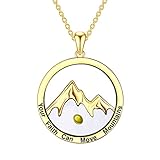 DOVRAN 14k Gold Mustard Seed Necklace Faith Pendant Solid Gold Christian Jewelry Gifts for Women Your Faith Can Move Mountain Necklace