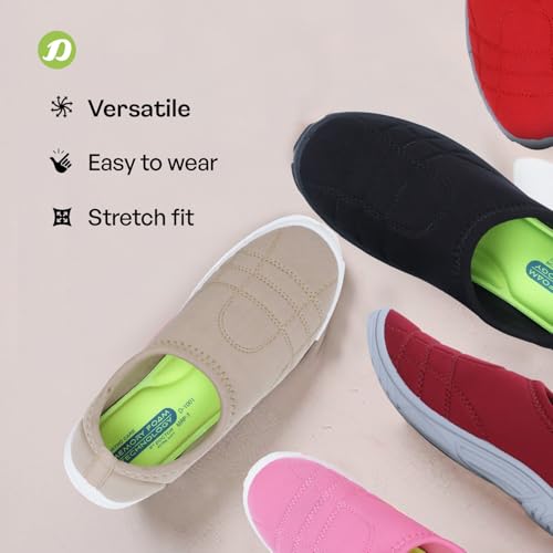 Image of DOCTOR EXTRA SOFT Memory Foam Women's Shoes for Walking Gym Training,Casual, Sports,Slip-On,Lightweight Lace up Athletics Slipon Running Sneaker for Ladies and Girls