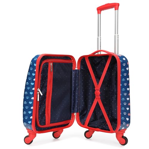 Nautica Kids Luggage - 18" Airline Approved Rolling Hardside Upright Carry-on Suitcase with Wheels (Nautica Peace)2