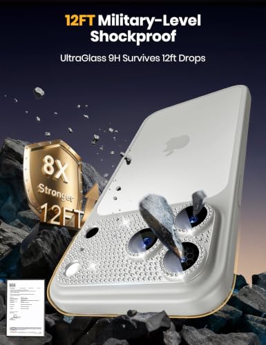 Image of Hoerrye for Phone 18 Pro Max Camera Lens Protector - Bling Diamond