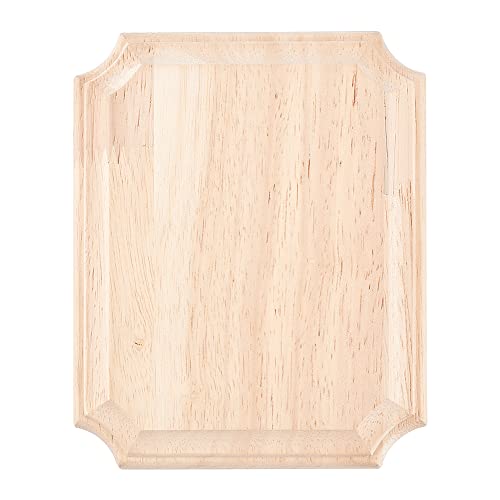 FINGERINSPIRE Unfinished Wood Plaque 15.3x12.2x1.7cm Rectangle Wooden Blank Signboards Natural Wood Crafts for Painting Carving Burning Wood Boards for DIY Craft Projects Home Decor