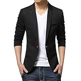 [TOPSKY]カジュアルテーラードジャケット メンズ(ブラック,XL)