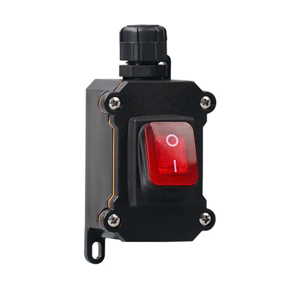 IP68 Waterproof Rocker Switch 12-24V 30A Waterproof Switch with LED Light On/Off Button