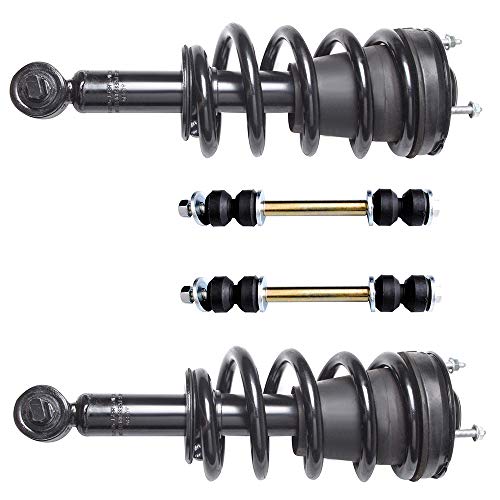 OCPTY Stabilizer Bar Link Kit, Front Strut Spring Assembly Suspension parts Fits 2007-2012 for Chevrolet Tahoe, 2007-2014 for GMC Yukon,Pack of 4