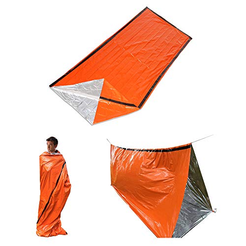 Saco de dormir, Andoer Saco de dormir de emergência térmico portátil com saco de armazenamento de co