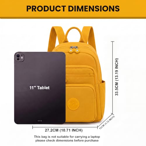 Image of TS WITH TECHSUN Stylish Lightweight Water Resistant Backpack for Women Girls | Anti-Theft Adjustable Shoulder Strap Bag | Multipocket Daypack for Travel, Shopping, Office, Work
